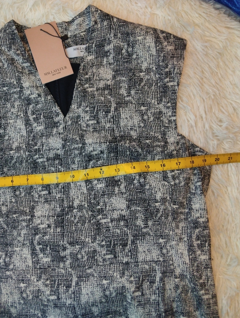 MM Lafleur Aditi Shift Dress in Crackle Print Size 14 - Picture 9 of 10